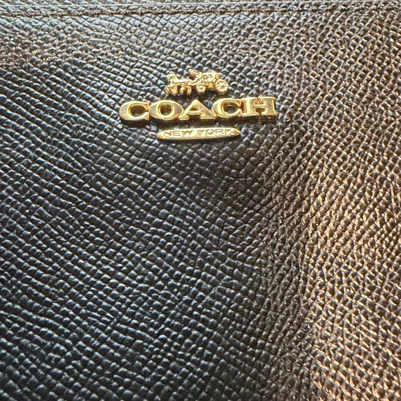 Coach Authentic Black Crossbody Bag with Gold Accents - Picture 3 of 6